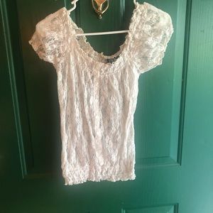 White lace blouse